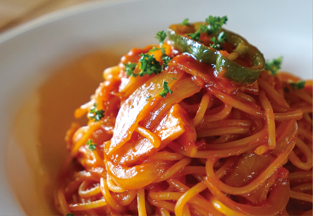 りんご果肉入りナポリタン